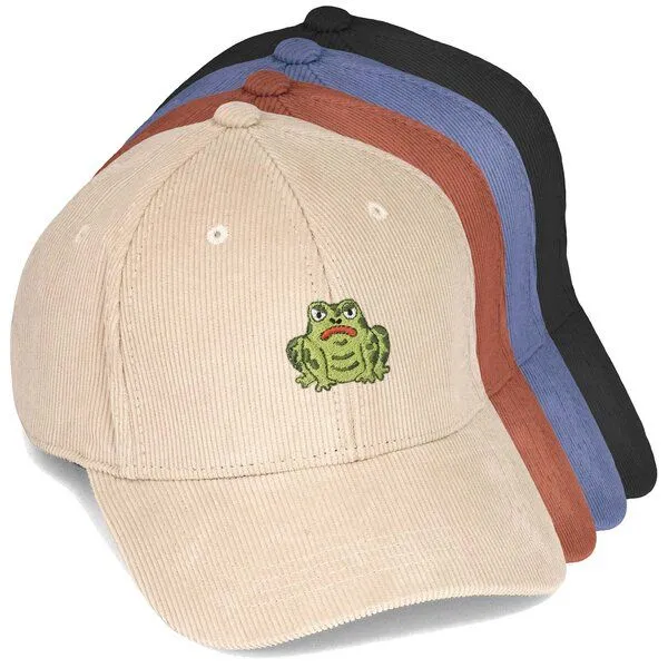 LIGARTI Bestickte Cord Cap – Gretel die Kröte – LIGARTI Tiermanufaktur, Schwarz, – Produktbild 2 von 4