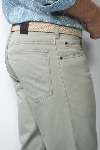 M 5 BY MEYER M 5 BY MEYER Five Pocket im Mikro Print, Grün (salbei), – Produktbild 5 von 6