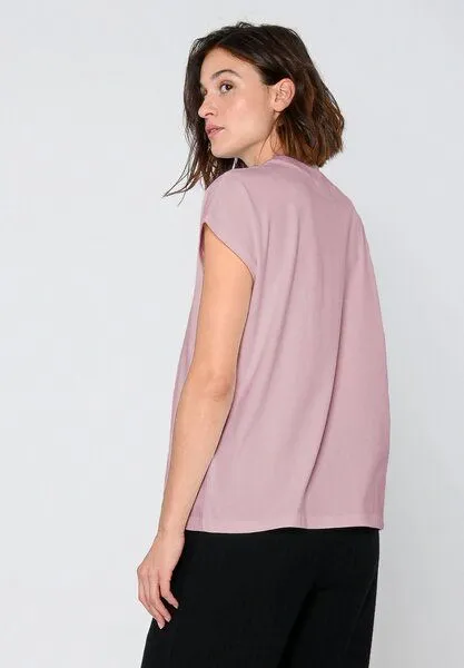 THOKKTHOKK ThokkThokk TT75 Boxy T-Shirt (GOTS, vegan), Rose (rosa), – Produktbild 4 von 6