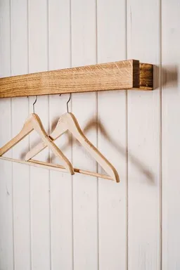 kleiderleiter_de kleiderleiter_de Garderobe, Wandgarderobe ABLA aus Eiche, Buche oder Nussbaum – Produktbild 1 von 1