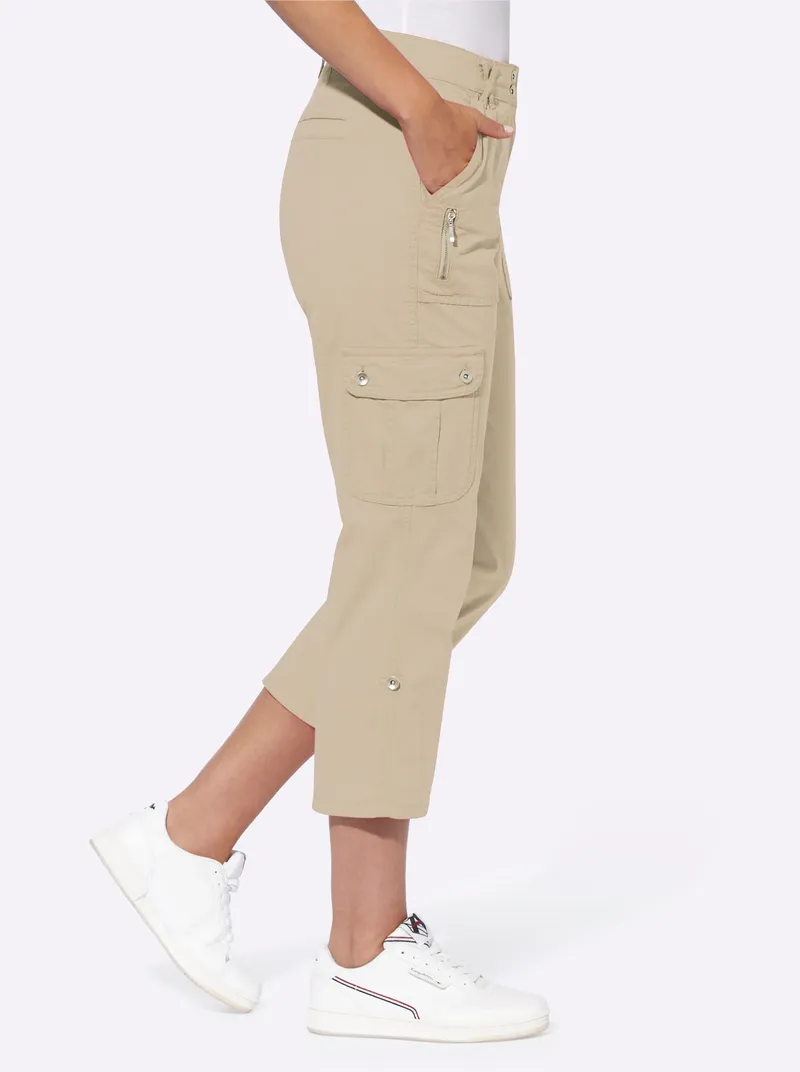 heine Cargohose, Beige, – Produktbild 2 von 3