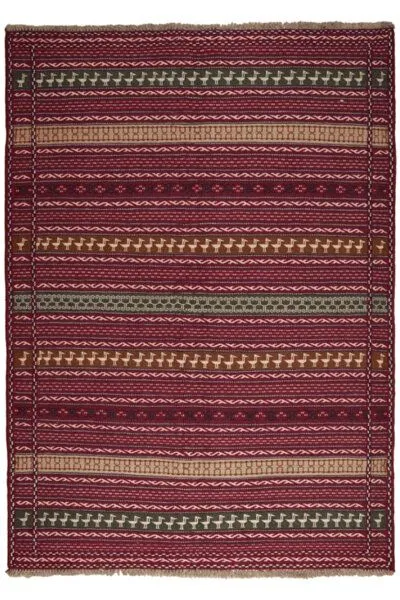 Rugtales Kelim Kordi „Rugtales“ aus Schurwolle, Blau, – Produktbild 3 von 4