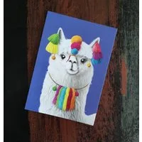 TINKU -Celebrating Bolivian Heritage TINKU -Celebrating Bolivian Heritage Alpaka Postkarte – Produktbild 1 von 1