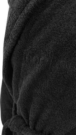 normani Unisex-Bademantel Unisex Baumwoll-Bademantel 450 g/m² Flee, 122, Bio-Baumwolle, Schalkragen, Bindegürtel, Bademantel aus extra dickem Material – Produktbild 1 von 1