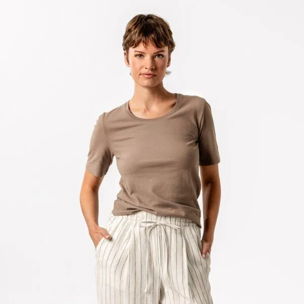 Living Crafts Living Crafts T-Shirt - TABERA, Affogato (braun), – Produktbild 1 von 4