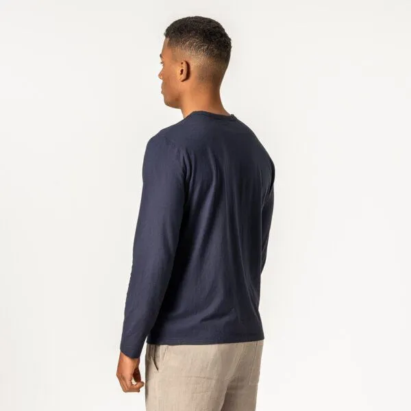 Living Crafts Living Crafts Henley Shirt - THOMME, Deep sea (blau), – Produktbild 3 von 4