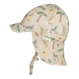 Sterntaler Sterntaler Musselin-Schirmmütze mit Nackenschutz Safari – Produktbild 1 von 1