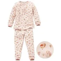 People Wear Organic People Wear Organic Pyjama "Heißluftballon", Langarm-Schlafanzug, rosa/bedruckt, 100% Baumwolle (Bio) – Produktbild 1 von 1