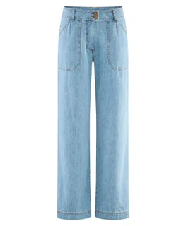 HempAge Hempage Damen vegan Jeans Mit Geradem Bein Aquablau – Produktbild 1 von 1