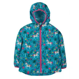 Frugi Frugi Regenjacke Indisches Pferd in petrol "Rain or Shine" – Produktbild 1 von 1