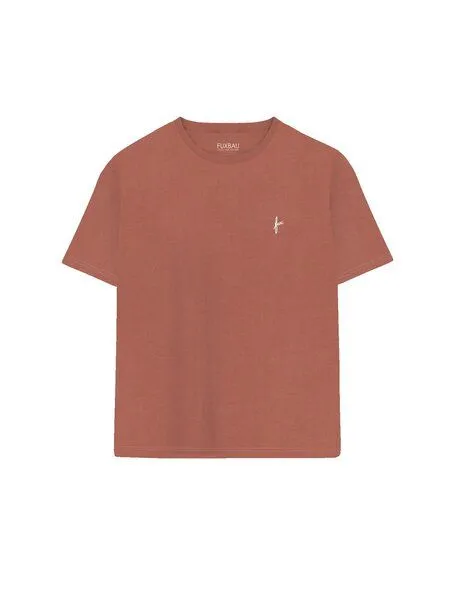 FUXBAU FUXBAU Frauen fux T-Shirt - seegrün, seeblau & rot, Rot, – Produktbild 2 von 4