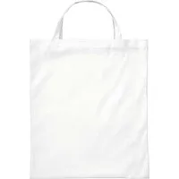 Tasche mit kurzen Henkel aus recycelten PET-Flaschen, weiß , 38x42cm – Produktbild 1 von 1