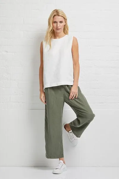 Wunderwerk Wunderwerk Damen Bluse aus Lyocell (TENCEL) & Leinen "Linen TENCEL blouse top", Off white (off white 102), – Produktbild 1 von 4