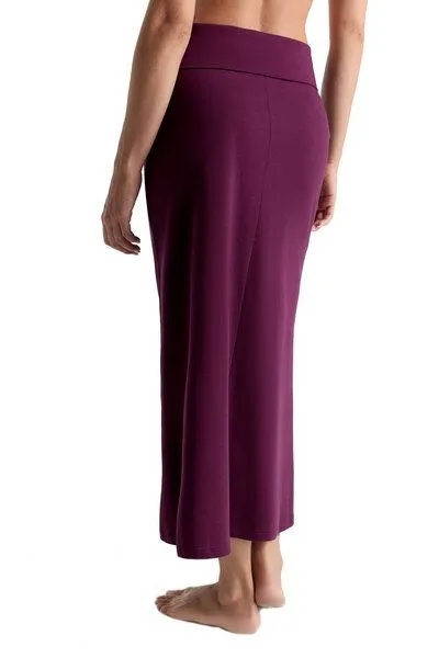 Leela Cotton Leela Cotton Damen Maxirock, Aubergine, – Produktbild 2 von 2