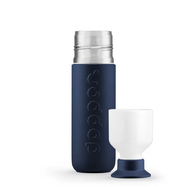 Dopper Thermosflasche Dopper Insulated 350ml, 580 ml - Doppelwandig, auslaufsicher, hält 24h kalt / 9h heiß, Breaker blue (blau), – Produktbild 3 von 4
