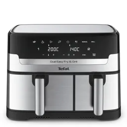 Tefal Tefal Heißluftfritteuse "Dual Easy Fry & Grill EY905D", silber/schwarz – Produktbild 1 von 1