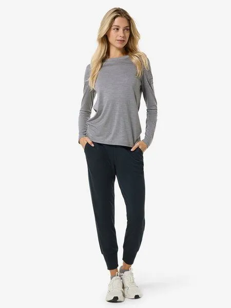 Super.Natural Super.Natural W CASUAL RIB BIO J LS für Damen, Merino, Cashmere grey melange, – Produktbild 4 von 4