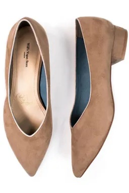Will's Vegan Store Will's Vegan Store Damen vegan Ballerinas Point Hellbraun – Produktbild 1 von 1