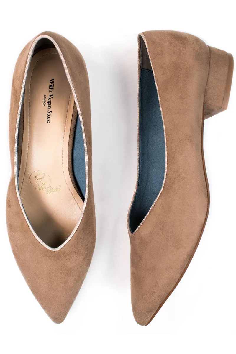 Will's Vegan Store Will's Vegan Store Damen vegan Ballerinas Point Hellbraun, Hellbraun, – Produktbild 1 von 2