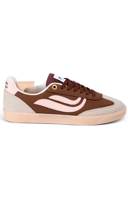 Genesis Genesis Damen vegan Turnschuhe G-Volley Hairy Grau Braun Rose – Produktbild 1 von 1