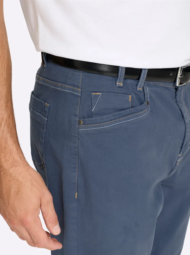 marco donati 5-Pocket-Jeans taubenblau, Taubenblau, – Produktbild 2 von 2