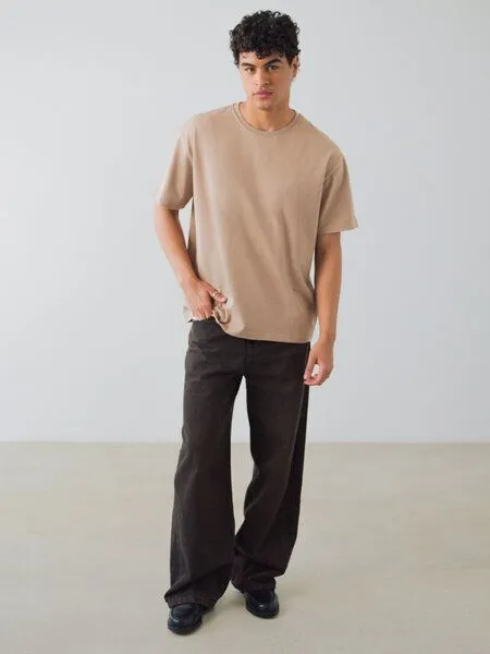 Honest Basics Honest Basics OG Shirt aus Bio- und recycelter Baumwolle, Dune, – Produktbild 4 von 4