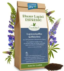 Bio-Rösterei LandDelikat Bio-Rösterei LandDelikat Bio-Lupinenkaffee I Blauer Lupini ESPRESSO I gemahlen I 200g – Produktbild 1 von 1