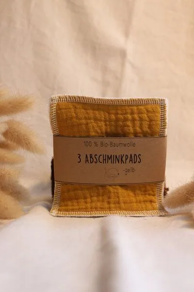 mango.bananen mango.bananen Abschminkpad waschbar, Mango-gelb, – Produktbild 1 von 5