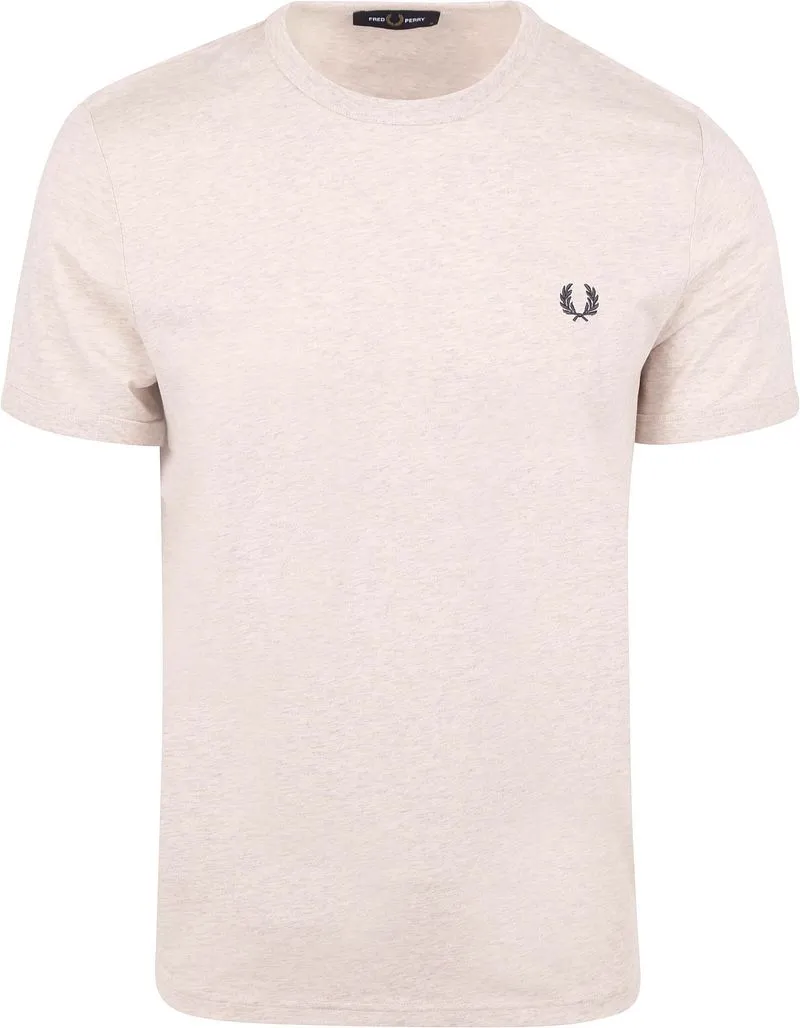 Fred Perry Fred Perry Ringer T-Shirt Beige X23 - Größe L, Beige, – Produktbild 2 von 2