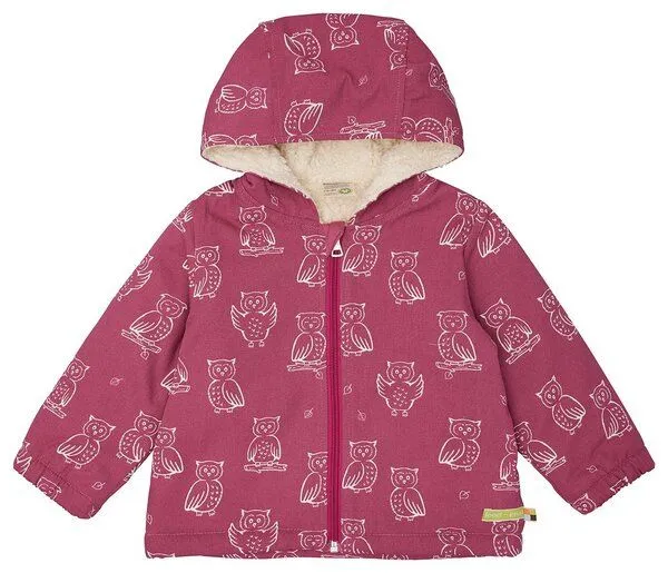 loud + proud loud + proud Babys & Kinder Wasserabweisende Jacke mit Teddyfutter, GOTS-zertifiziert, Rouge(pink), – Produktbild 1 von 4