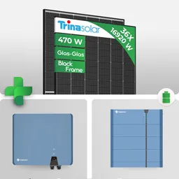 SOLPLANET PV Anlage 16.92 kWp – 36× Trina Vertex S+ 470W Glas-Glas Module inkl. 10 kWh Speicher / inkl. 0 % MwSt. für Privatkunden – Produktbild 1 von 1