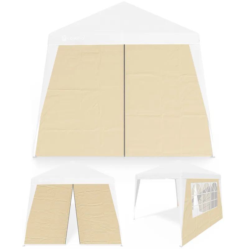 Casaria® Seitenwand Faltpavillon Capri 2er-Set Beige 3x3m, Beige, – Produktbild 1 von 2