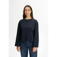 MELA MELA Oversized Langarmshirt schwer Style SANGEETHA aus 100% Bio-Baumwolle, Navy, – Produktbild 1 von 1