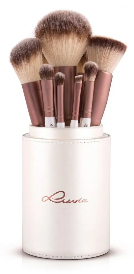 Luvia Cosmetics Kosmetikpinsel-Set PRIME VEGAN ORIGINAL, 15 tlg., Braun|weiß, – Produktbild 2 von 4