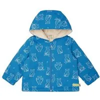 loud proud loud + proud Babys & Kinder Wasserabweisende Jacke mit Teddyfutter, GOTS-zertifiziert, Azur(blau), – Produktbild 1 von 1
