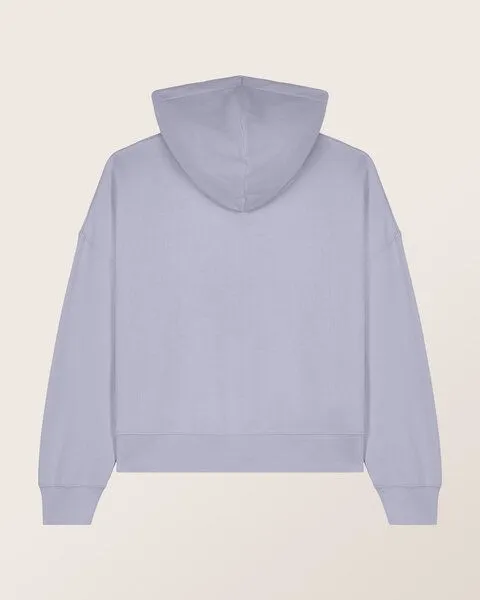 THE FACE OF ELEMENTS The Face of Elements Essential - Relaxed Boxy Fit Hoodie aus 100% Bio-Baumwolle, Lavender (lila), – Produktbild 1 von 4