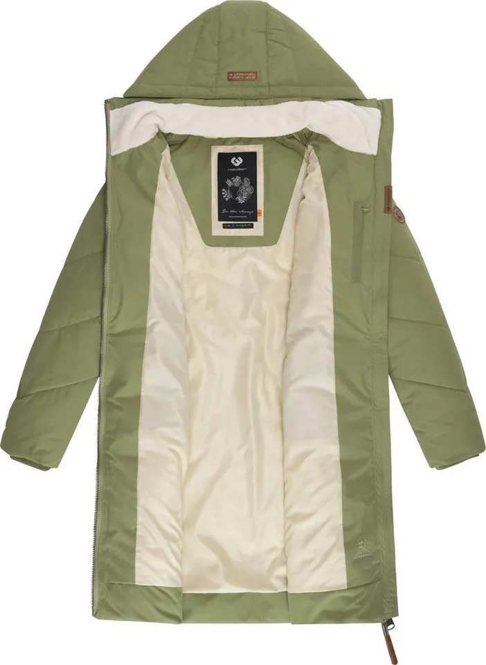 ragwear ragwear Wintermantel Rebelka wasserdichter Winterparka mit abnehmbarer Kapuze, Grün, – Produktbild 1 von 5