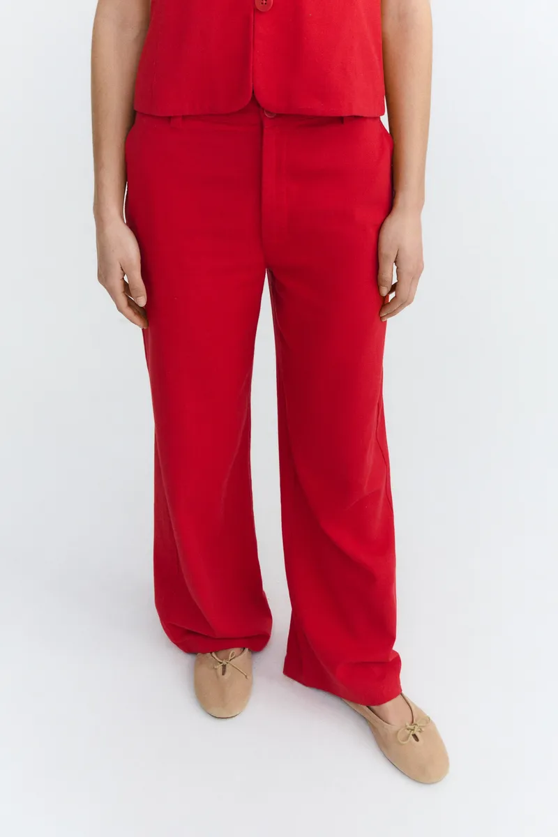 thinking mu Thinking MU Damen vegan Hose Karina Rot, Rot, – Produktbild 2 von 2
