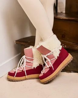 Minuit Sur Terre Damen vegan Stiefel Joy Rubis Rot – Produktbild 1 von 1