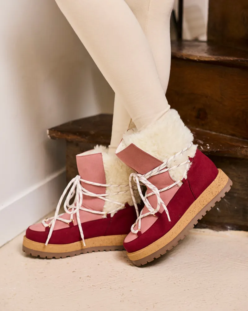 Minuit Sur Terre Damen vegan Stiefel Joy Rubis Rot, Rot, – Produktbild 1 von 2