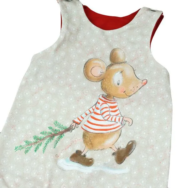 Sternchenwolke Sternchenwolke BIO Strampler "Weihnachtsmaus" – Produktbild 2 von 2