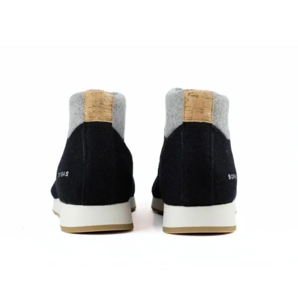 SORBAS SORBAS '46 Sneaker aus recycelter Merinowolle, Black/grey (schwarz), – Produktbild 3 von 4