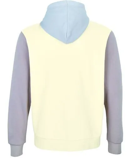 Sol's Sol's Unisex Hooded Sweatshirt Collins 3-farbig Bio Baumwolle Recyceltes Polyester Vegan, Off white/creamy pink/creamy b, – Produktbild 3 von 4