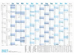 Häfft Häfft Wandkalender 2027, DIN A1+, 89 x 63 cm – Produktbild 1 von 1