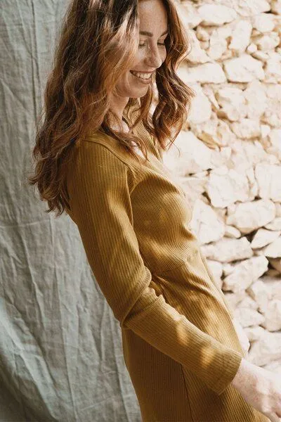 TIRALAHILACHA TIRALAHILACHA Janette Crossover Dress, Gelb, – Produktbild 3 von 4