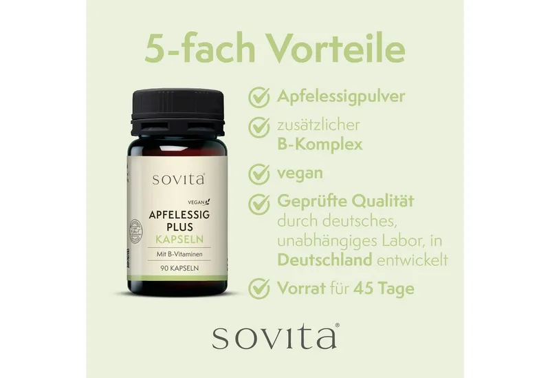 Ascopharm Ascopharm sovita Apfelessig Plus Kapseln 1, 1 er – Produktbild 2 von 4