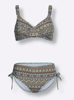 feel good Bikini aquamarin-terra-bedruckt – Produktbild 1 von 1