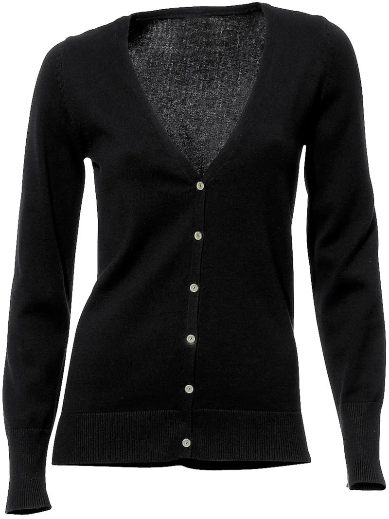 heine Feinstrickjacke schwarz, Schwarz, – Produktbild 1 von 2