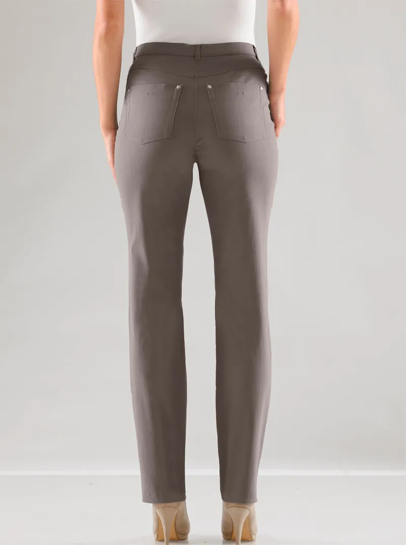 Stehmann Comfort line 5-Pocket-Hose taupe, Taupe, – Produktbild 3 von 3