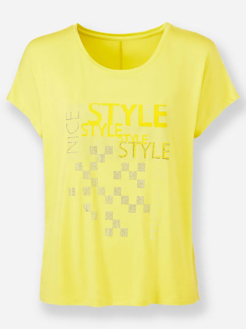 heine Rundhalsshirt limone, Limone, – Produktbild 1 von 2